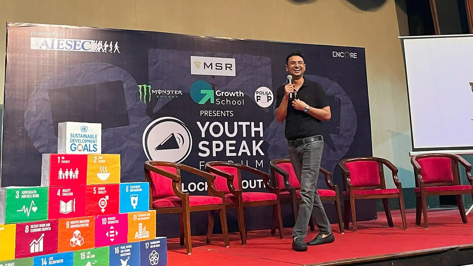 Empowering Youth Voices: Vishwas Mudagal Inspires at AIESEC’s Youth Speak Forum 2023